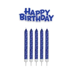16 Bougies Bleues + Happy Birthday>Cerf Dellier Online