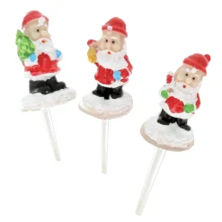 3 Décors Santa Claus Assortis Sur Pique>Cerf Dellier Outlet