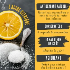Cerf Dellier Acidifiants*Acide Citrique Patisdecor 20 G