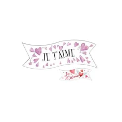 Banderoles Azyme Je T'Aime Assorties (X24)>Cerf Dellier Discount