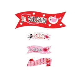 Banderoles Azyme Saint Valentin Assorties (X24)>Cerf Dellier Sale