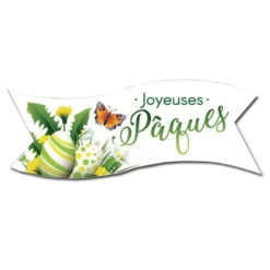 Banderoles Azyme Vertes Joyeuses Pâques (X24)>Cerf Dellier Outlet