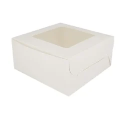 Boite 4 Cupcakes Blanche 16 X 16 Cm Patisdecor>Cerf Dellier New