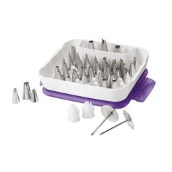 Cerf Dellier Douilles*Boite 55 Douilles Decor Inox Wilton