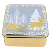 Boite A Biscuits De Noël Doree En Metal>Cerf Dellier Clearance