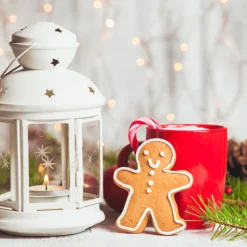 Boite A Biscuits De Noël Houx En Metal 14,5 Cm>Cerf Dellier New
