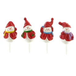 Bonshommes De Neige Manteau Résine Assortis Sur Pique (X30)>Cerf Dellier Best