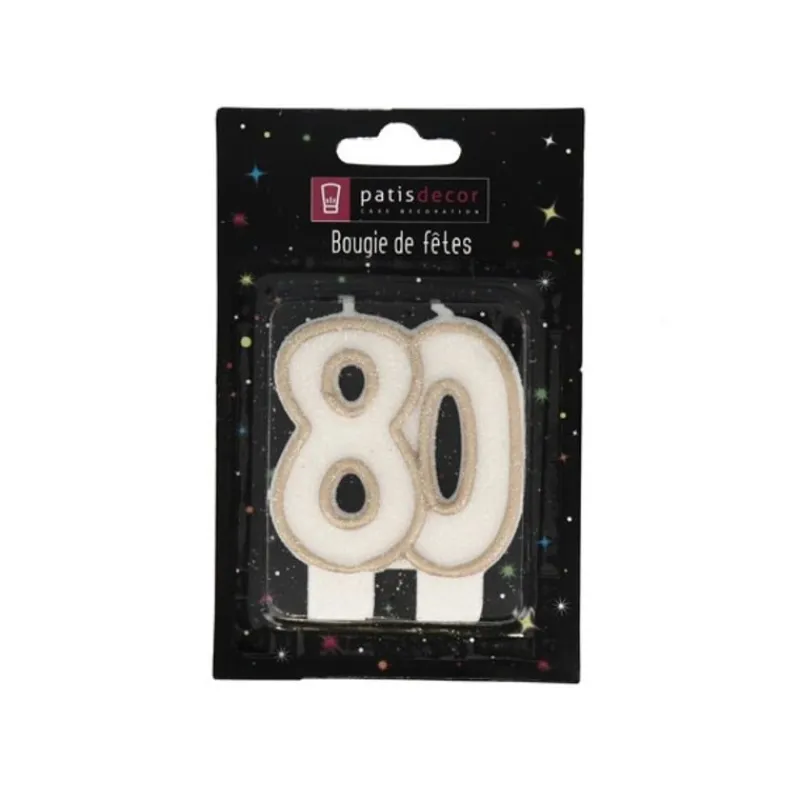 Bougie Anniversaire 80 Ans Patisdecor>Cerf Dellier Online