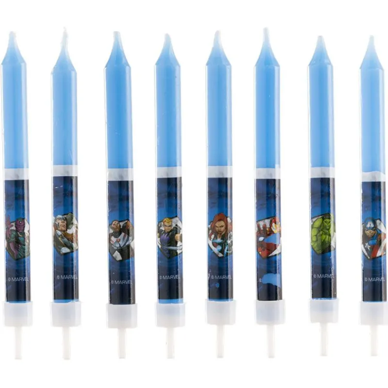 Bougie Anniversaire Avengers (X 8)>Cerf Dellier Online