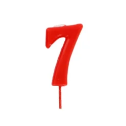 Bougie Anniversaire Chiffre 7 Rouge Patisdecor>Cerf Dellier Best