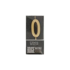 Bougie Anniversaire Doree Chiffre 0 Patisdecor>Cerf Dellier Outlet