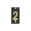 Bougie Anniversaire Doree Xxl Chiffre 2 Patisdecor>Cerf Dellier Best