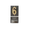 Bougie Anniversaire Doree Chiffre 6 Patisdecor>Cerf Dellier