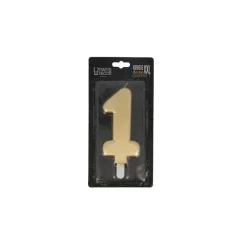Bougie Anniversaire Doree Xxl Chiffre 1 Patisdecor>Cerf Dellier Clearance