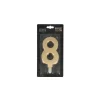 Bougie Anniversaire Doree Xxl Chiffre 8 Patisdecor>Cerf Dellier Best