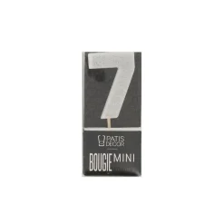 Bougie Argentee Pailletee Chiffre 7 Patisdecor>Cerf Dellier Online