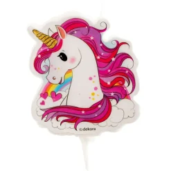 Bougie Licorne Rose 7,5 Cm>Cerf Dellier
