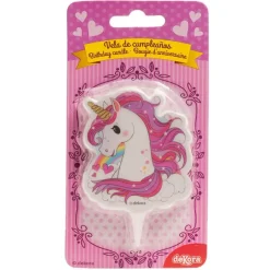 Bougie Licorne Rose 7,5 Cm>Cerf Dellier