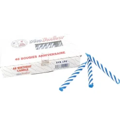 Bougie Torsadee Bleues (X48)>Cerf Dellier Clearance