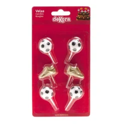 Bougies Chaussures + Ballons De Football (X 6)>Cerf Dellier Best