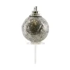 Boules De Noël Argentees Paillettes Sur Pique (X50)>Cerf Dellier Clearance