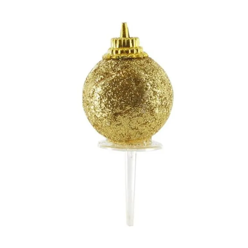 Boules De Noël Dorees Paillettes Sur Pique (X50)>Cerf Dellier Best