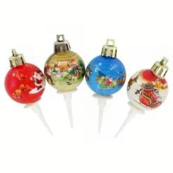 Boules De Noël Retro Sur Pique (X50)>Cerf Dellier Hot