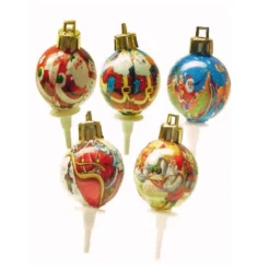Boules De Noël Retro Sur Pique (X50)><noscript><img width=