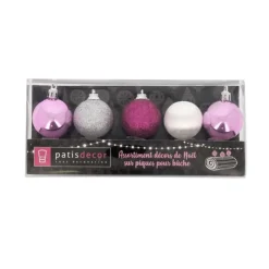 Boules De Noël Sur Pique Assorties Patisdecor (X5)>Cerf Dellier Best