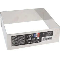 Cerf Dellier Cadres À Patisserie*Cadre A Mousse Inox H 4,5 Cm 14 X 14 Cm Patisdecor