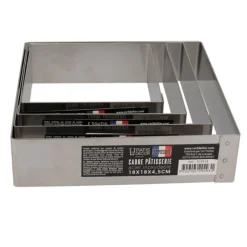 Cerf Dellier Cadres À Patisserie*Cadre A Mousse Inox H 4,5 Cm 28 X 28 Cm Patisdecor