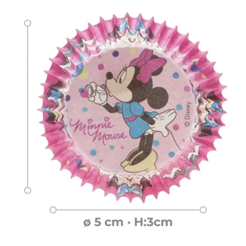 Caissettes A Cupcake Roses Minnie (X25)>Cerf Dellier