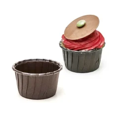 Cerf Dellier Moules Papier Et Carton*Caissettes Cuisine En Carton Marron (X250)