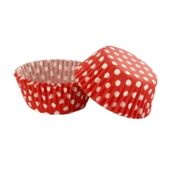 Caissettes Cupcakes Rouges A Pois (X50)>Cerf Dellier Online