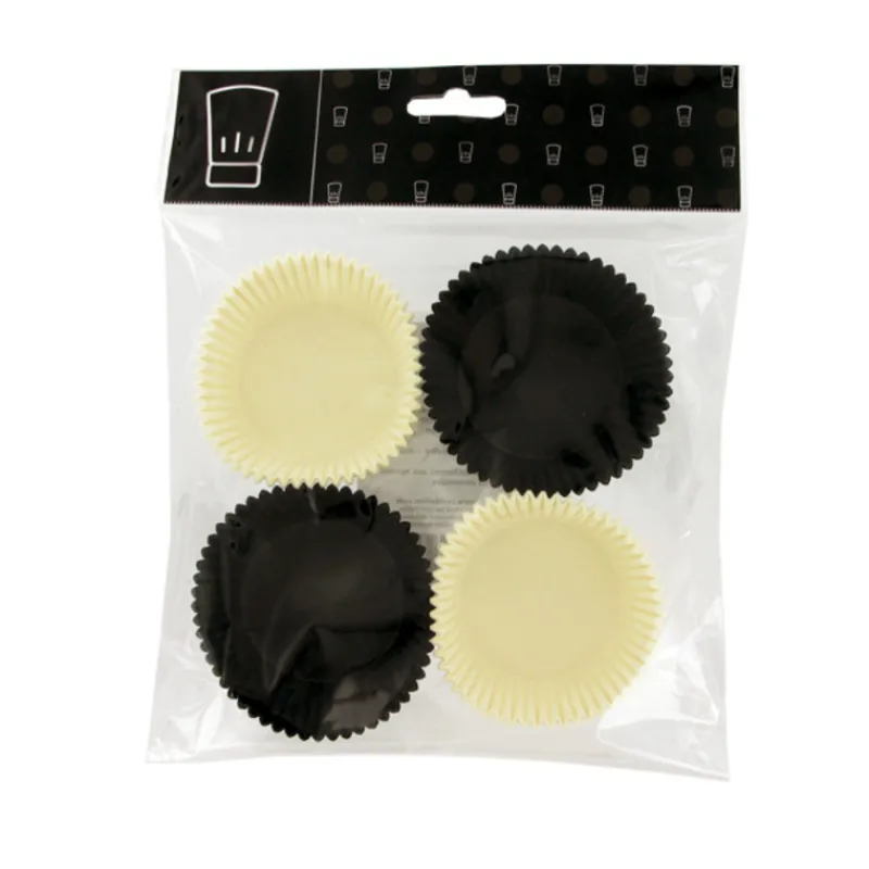 Caissettes De Cuisson Noires Et Blanches (X80)>Cerf Dellier Clearance