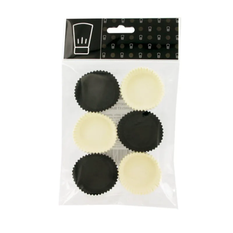 Caissettes Moyennes De Cuisson Noires Et Blanches (X120)>Cerf Dellier Discount