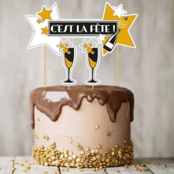 Cake Topper Assortis Theme Festif >Cerf Dellier Clearance