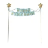 Cake Topper Banniere Anniversaire Bleu Patisdecor>Cerf Dellier New