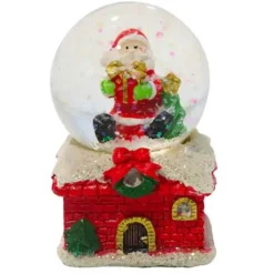 Cake Topper Boule A Neige Pere Noël>Cerf Dellier Discount