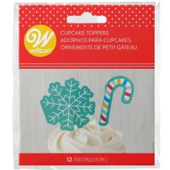 Cake Topper Flocon Et Sucre D'Orge Wilton (X 12)>Cerf Dellier Clearance