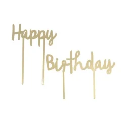 Cake Topper Happy Birthday Dore><noscript><img width=