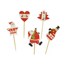 Cake Toppers De Noël Assortis Theme 4 (X10)>Cerf Dellier Outlet