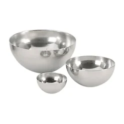 Cerf Dellier Cercles À Patisserie*Calotte Demi-Sphere Inox H 8,7 Cm 18 Cm De Buyer