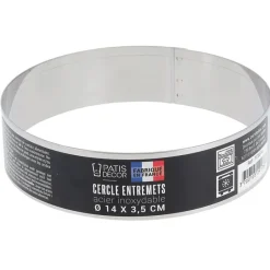 Cerf Dellier Cercles À Patisserie*Cercle A Entremets Inox H 3,5 Cm 14 Cm Patisdecor