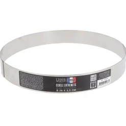 Cerf Dellier Cercles À Patisserie*Cercle A Entremets Inox H 3,5 Cm 26 Cm Patisdecor