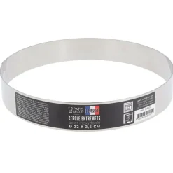 Cerf Dellier Cercles À Patisserie*Cercle A Entremets Inox H 3,5 Cm 22 Cm Patisdecor