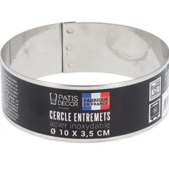 Cerf Dellier Cercles À Patisserie*Cercle A Entremets Inox H 3,5 Cm 10 Cm Patisdecor