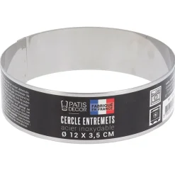 Cerf Dellier Cercles À Patisserie*Cercle A Entremets Inox H 3,5 Cm 12 Cm Patisdecor
