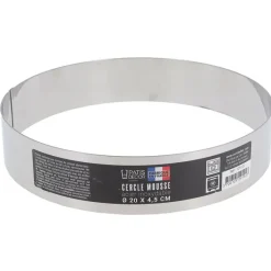 Cerf Dellier Cercles À Patisserie*Cercle A Mousse Inox H 4,5 Cm 20 Cm Patisdecor