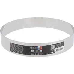 Cerf Dellier Cercles À Patisserie*Cercle A Mousse Inox H 4,5 Cm 26 Cm Patisdecor